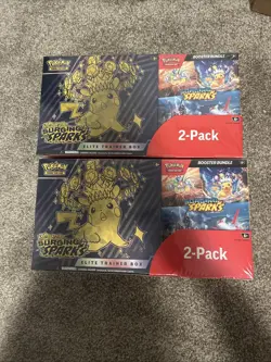 Pokemon Surging Sparks Elite Trainer Box/Booster Bundle Costco 2-Pack (LOT OF 2) - Image 1