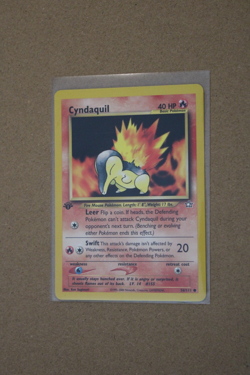 Pokemon TCG Cyndaquil 56/111 Neo Genesis Regular 1st Edition Vintage - Image 1