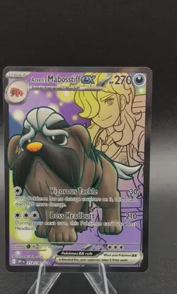 Pokemon TCG: Arvens Mabosstiff Ex 218/182 Destined Rivals Full Art - Image 1
