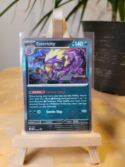 Pokemon TCG - Phantasmal Flames - Toxtricity 017 Staff Stamp Promo - Image 1