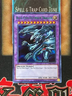 Yugioh Blue-Eyes Ultimate Dragon LDS2-EN018 Ultra Rare 1st Ed NM GREEN - Image 1