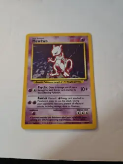 1995 Pokemon Mewtwo 1st Edition Base Set Holo Rare Card 10/102 - Image 1