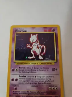 1995 Pokemon Mewtwo 1st Edition Base Set Holo Rare Card 10/102 - Image 2