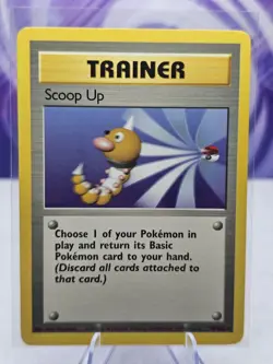Scoop Up Pokemon TCG Base Set Trainer Card 78/102 Unlimited Rare NM - Image 1