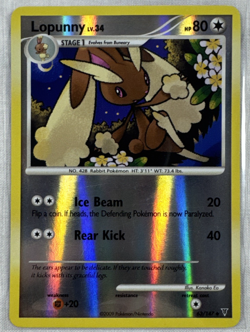 Pokemon TCG Card 2009 Supreme Victors - Lopunny 63/147 Reverse Holo LP - Image 1
