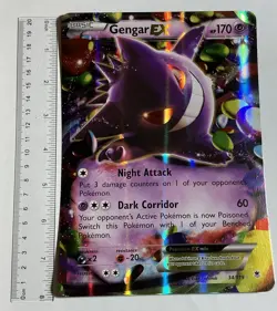 Gengar EX JUMBO Promo Pokemon Card, FULL ART - Image 1