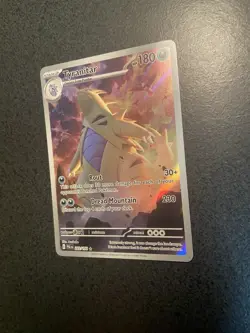 2023 Pokemon TCG Tyranitar Holo Rare Card 222/193 Sv02 Paldea Evolved - Image 3