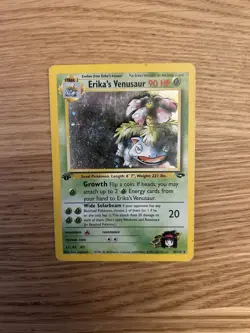 Pokemon TCG Erika's Venusaur Gym Challenge Holo Card 4/132 1st Edition Rare - Image 3