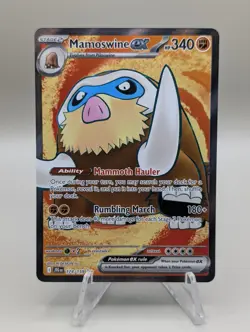 Pokemon TCG Journey Together Mamoswine EX Ultra Rare Holo Card 174/159 - Image 1