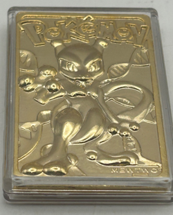 1999 Pokemon Mewtwo Gold Plated Metal Card - Burger King Promo Collectible - Image 3