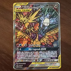 Moltres Zapdos Articuno GX Tag Team SM210 Pokemon Card Black Star Promo - Image 1