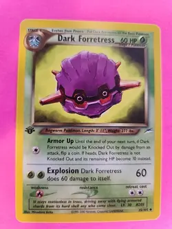 Dark Forretress 1st Edition Neo Destiny Pokemon Card WOTC NM - Image 1
