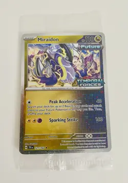 Pokemon TCG Miraidon 121/162 Sealed Temporal Forces Stamped Best Buy Promo Card - Image 1