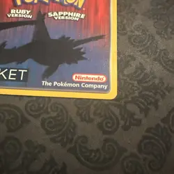 Pokemon Eon Ticket Promo E-Reader E Card Ruby & Sapphire GBA - Image 3