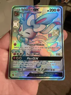 Pokemon Small Card Lot Shiny Sylveon GX FA, Lugia EX 94 FA, Glaceon EX FA - Image 4