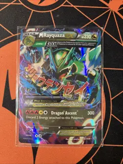 M Rayquaza EX 61/108 XY Roaring Skies Ultra Rare Card Pokemon TCG DMG - Image 1