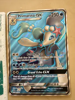 Primarina GX JUMBO Promo Card 42/149 Sun & Moon Full Art Holo Pokemon HP - Image 1
