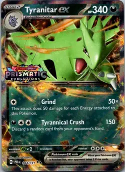 Tyranitar ex (Prismatic Evolutions Stamp) Double Rare Miscellaneous Cards & Prod - Image 1