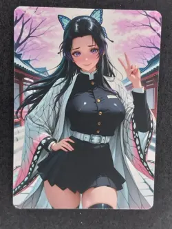 Kanae Demon Slayer Card Anime Holo Waifu Sexy Goddess Doujin Card Double Sided - Image 1