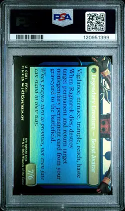 Fang, Fearless L'cie #0381 2025 Magic MTG Final Fantasy Borderless-Foil PSA 10 - Image 2
