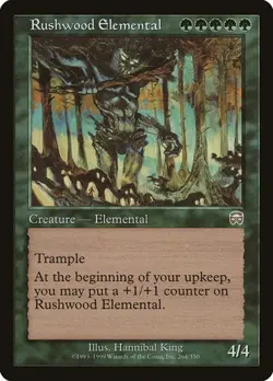 Rushwood Elemental Mercadian Masques NM MTG - Image 1