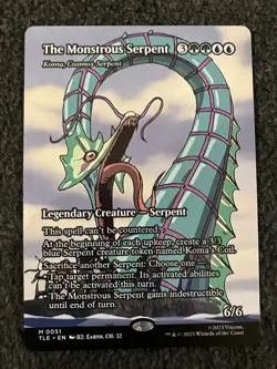 Magic MTG - The Monstrous Serpent (Borderless) - Avatar The Last Airbender - Image 1
