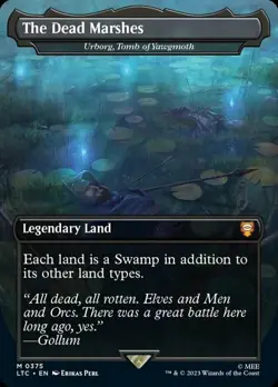 1x The Dead Marshes (Urborg, Tomb of Yawgmoth) (375) ~~ Borderless - Foil NM-Min - Image 1