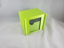 Magic the Gathering 3D Printed Commander DeckBox with dice cup(Metallic Green) - Image 1