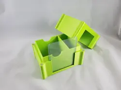 Magic the Gathering 3D Printed Commander DeckBox with dice cup(Metallic Green) - Image 2
