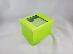 Magic the Gathering 3D Printed Commander DeckBox with dice cup(Metallic Green) - Image 3