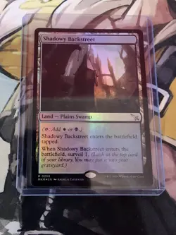 MTG - Shadowy Backstreet - Regular Foil - Murders at Karlov Manor - Image 1