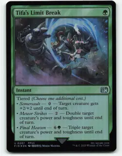 Tifa's Limit Break magic the gathering Final Fantasy foil 0207 - Image 1