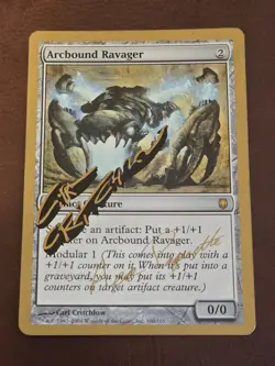 Arcbound Ravager - Artist Signed Magic the Gathering MTG World Champion Decks - Image 1