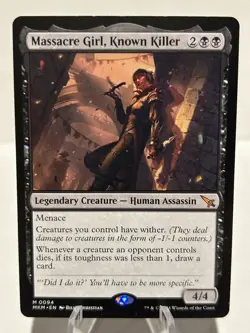 Massacre Girl, Known Killer 94 M Murders at Karlov Manor NM MTG - Image 1