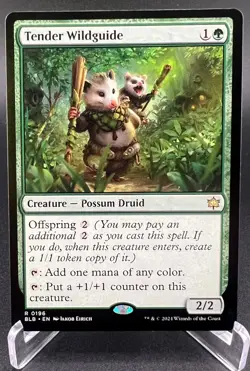 Tender Wildguide (Regular, #196, NM) Bloomburrow (BLB), MTG - Image 1