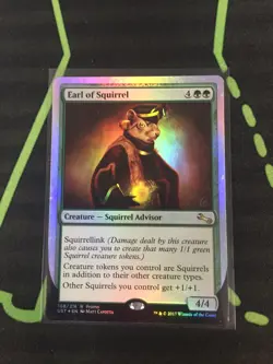 MTG Magic The Gathering Earl Of Squirrel Foil Promo Commander - Image 1
