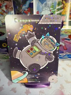 Pokederp Holo Chubbs Space Snorlax JWillyGuy Pokemon “Fan Art”Non TCG - Image 1