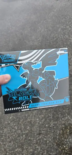 Pokemon TCG Black Bolt Elite Trainer Box ETB Factory Sealed In Hand - Image 1