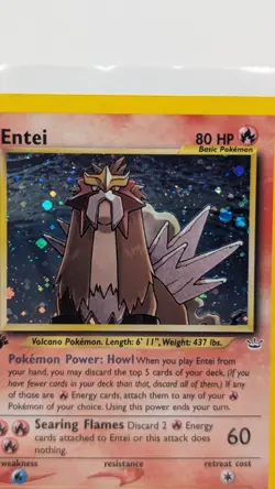 Entei 6/64 Holo Rare 1st Edition Neo Revelation Pokemon TCG - Image 2