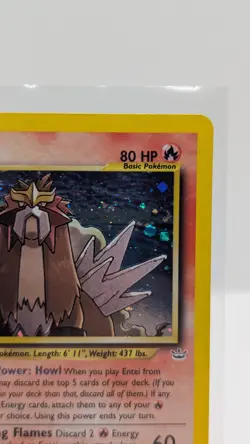 Entei 6/64 Holo Rare 1st Edition Neo Revelation Pokemon TCG - Image 3