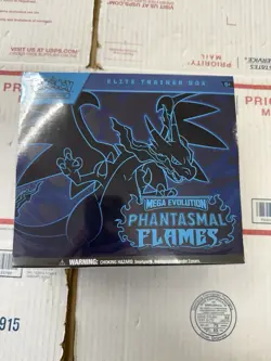 Pokemon TCG - Phantasmal Flames - Elite Trainer Box ETB - New Sealed - In Hand - Image 1