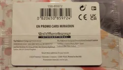 Pokemon Miraidon 121 Stamped Temporal Forces Sealed Promo (Best Buy Exclusive) - Image 2