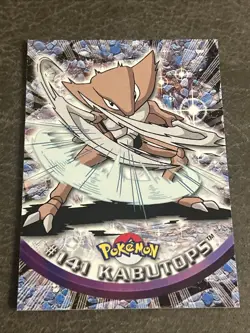 2000 topps Pokemon TV Animation Edition Series 3 Non Foil #141 Kabutops - Image 1