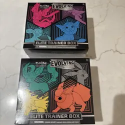 Pokemon Sword & Shield Evolving Skies Elite Trainer Box Set of 2 Free Shipping - Image 1