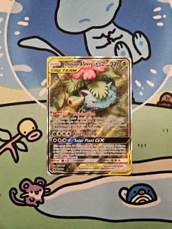 Pokemon TCG: Venusaur & Snivy GX Alternate Art (SM229) Black Star Promo LP/MP - Image 1