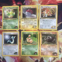Pokemon Vintage 1st Edition Gym Lot Old School WOTC Collection Fire Lot - Image 2