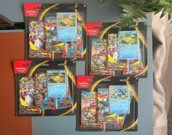 Pokemon TCG: Mega Evolution Triple Blister Pack - Golduck - Brand New x 4 Packs - Image 1