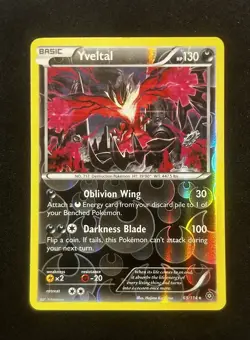 NEAR MINT! 2016 YVELTAL 65/114 Reverse Holo Rare Pokemon TCG XY Steam Siege NM - Image 1