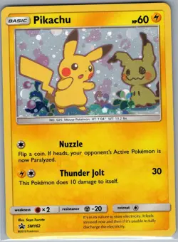 Pikachu SM162 Holo SM Promos - Pokemon Card - NM - Image 1