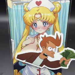 Usagi Tsukino Sailor Moon Anime Waifu Card Doujin ACG Goddess Holo - Image 1